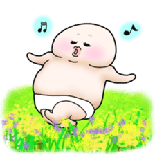 Plump plump ! Moonchi-kun 4 sticker #8470607