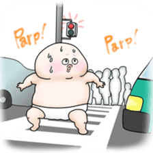 Plump plump ! Moonchi-kun 4 sticker #8470608