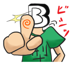 Blood type B type sticker #8471327