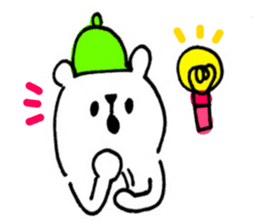 Handwriting bear sticker #8471617