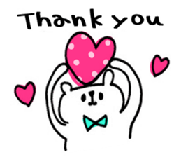 Handwriting bear sticker #8471623