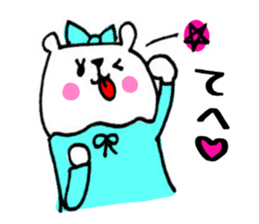 Handwriting bear sticker #8471625