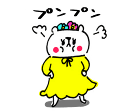 Handwriting bear sticker #8471634