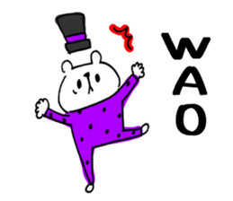 Handwriting bear sticker #8471636