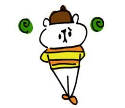 Handwriting bear sticker #8471643