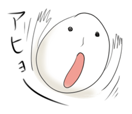 It is a white face. sticker #8471653