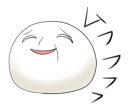 It is a white face. sticker #8471655