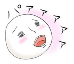 It is a white face. sticker #8471656