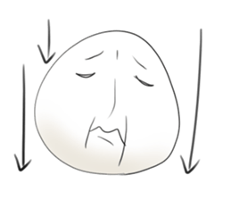 It is a white face. sticker #8471658