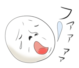 It is a white face. sticker #8471661