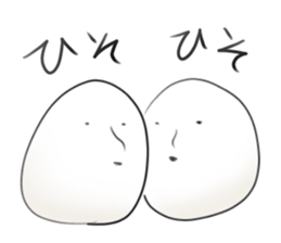 It is a white face. sticker #8471674