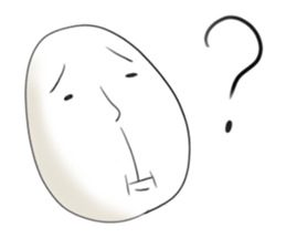 It is a white face. sticker #8471681