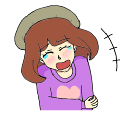 Fashionable girls sticker #8471897