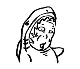 Old man of shark sticker #8472050