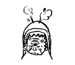 Old man of shark sticker #8472053