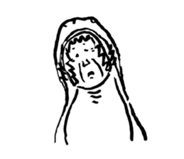 Old man of shark sticker #8472072