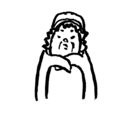 Old man of shark sticker #8472077