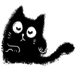 The Black Cat is Sweet sticker #8472337