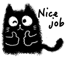 The Black Cat is Sweet sticker #8472338