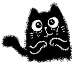 The Black Cat is Sweet sticker #8472343
