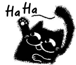 The Black Cat is Sweet sticker #8472358