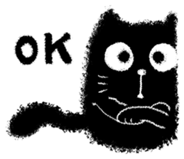 The Black Cat is Sweet sticker #8472360