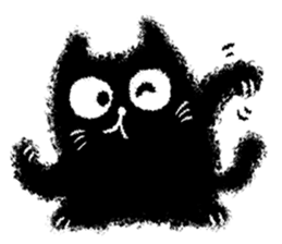 The Black Cat is Sweet sticker #8472361