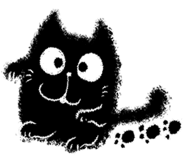 The Black Cat is Sweet sticker #8472364