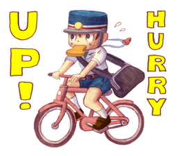 a train conductor boy "Suguru" 2 sticker #8472422