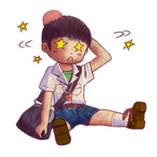 a train conductor boy "Suguru" 2 sticker #8472437