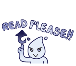 Rain - Water Element Character (EN) sticker #8472892