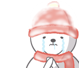 Winter Cat Sticker sticker #8473174