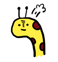 The great giraffe. sticker #8473355