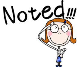 Presbyopia Mom Sticker2 - English ver. - sticker #8473478