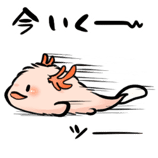 Fur Axolotl sticker #8473565