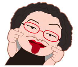 Cheerful madam Sadako sticker #8473773