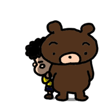 bear and kid sticker sticker #8473980