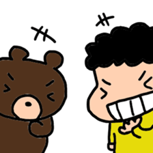 bear and kid sticker sticker #8473982