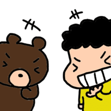 bear and kid sticker sticker #8473982