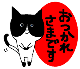 a cat who named nobu sticker #8474041
