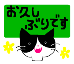 a cat who named nobu sticker #8474049