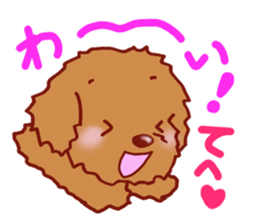 Sticker of the Toy Poodle.2 sticker #8474357