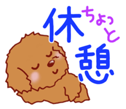 Sticker of the Toy Poodle.2 sticker #8474359