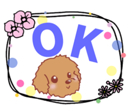 Sticker of the Toy Poodle.2 sticker #8474366
