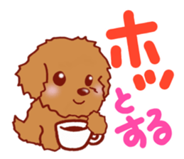 Sticker of the Toy Poodle.2 sticker #8474367