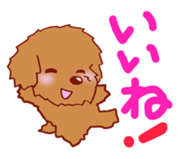 Sticker of the Toy Poodle.2 sticker #8474378