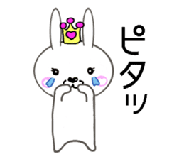 Cute rabbit princess sticker #8475511