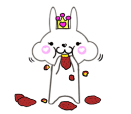 Cute rabbit princess sticker #8475519