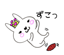 Cute rabbit princess sticker #8475520
