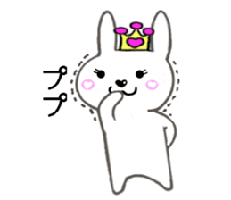 Cute rabbit princess sticker #8475522